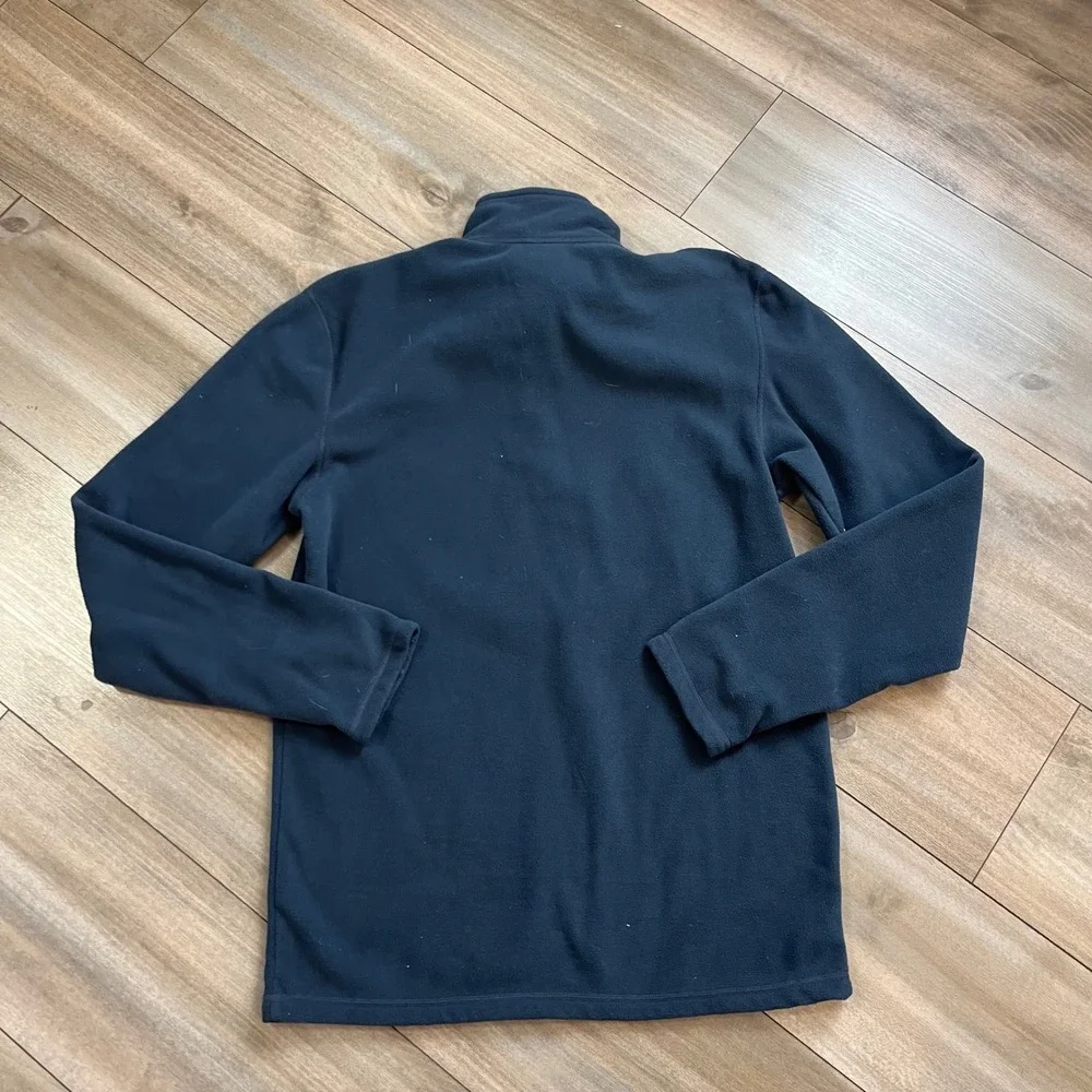 The North Face Mens Navy Blue TKA 100 Quarter Zip Fleece Pullover S Small